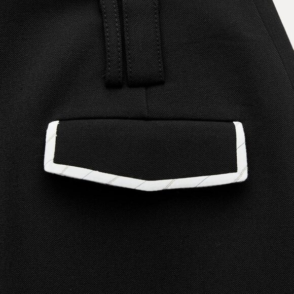 BNWT ZARA MIXED MINI SKIRT ZW COLLECTION HIGH WAISTED BLACK MEDIUM - Picture 10 of 10